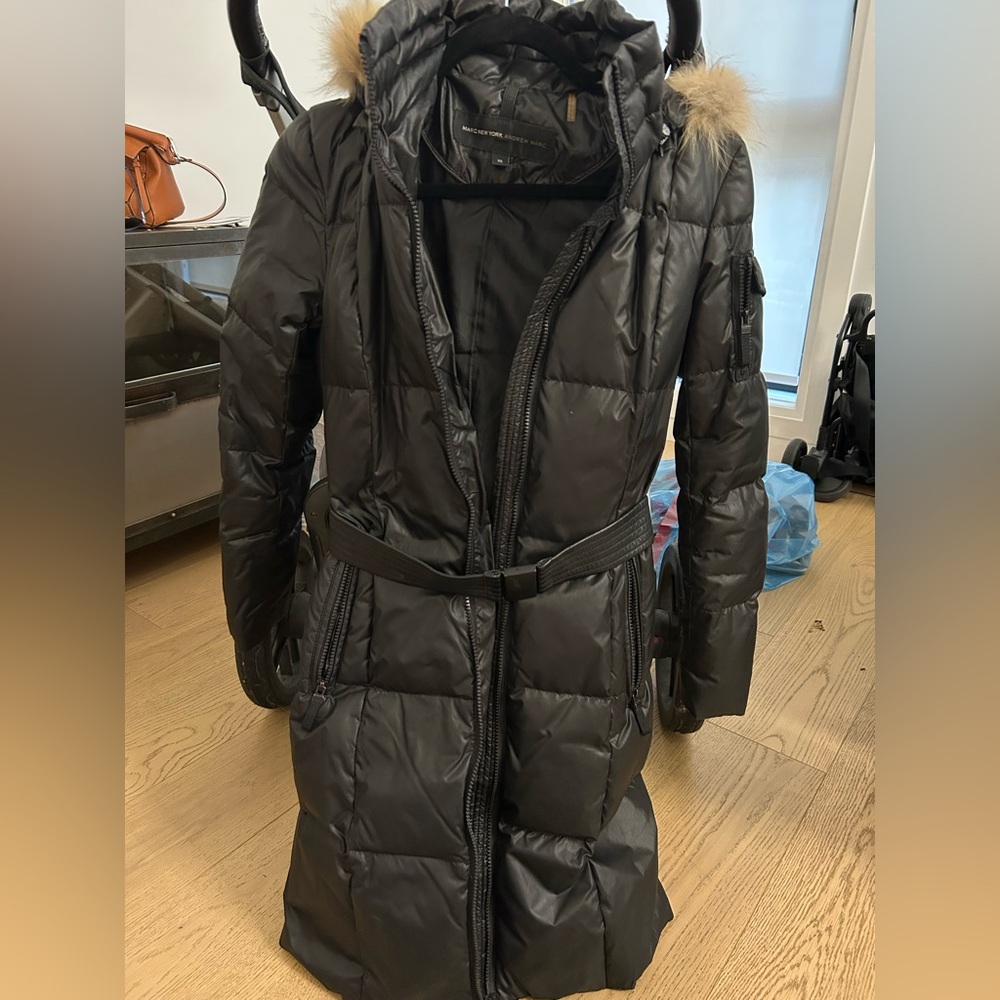 Andrew Marc long down winter jacket XS